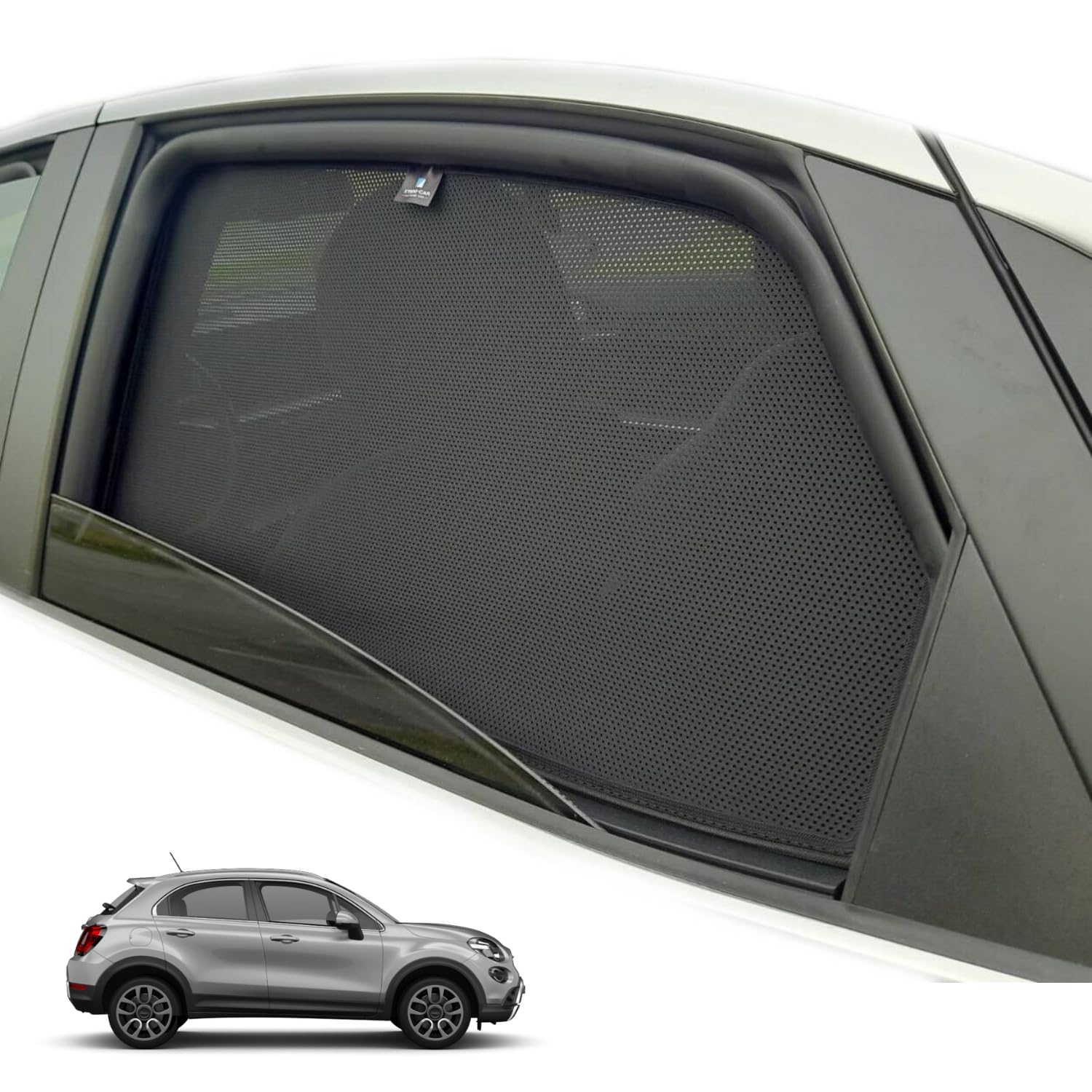 XTRM-CAR Sonnenschutz Blenden für FIAT 500X Bj. 2014-2024 ideal angepasst, Höhste Qualität UV-Schutz und Hitzereduktion (Komplettes Set) von XTRM-CAR