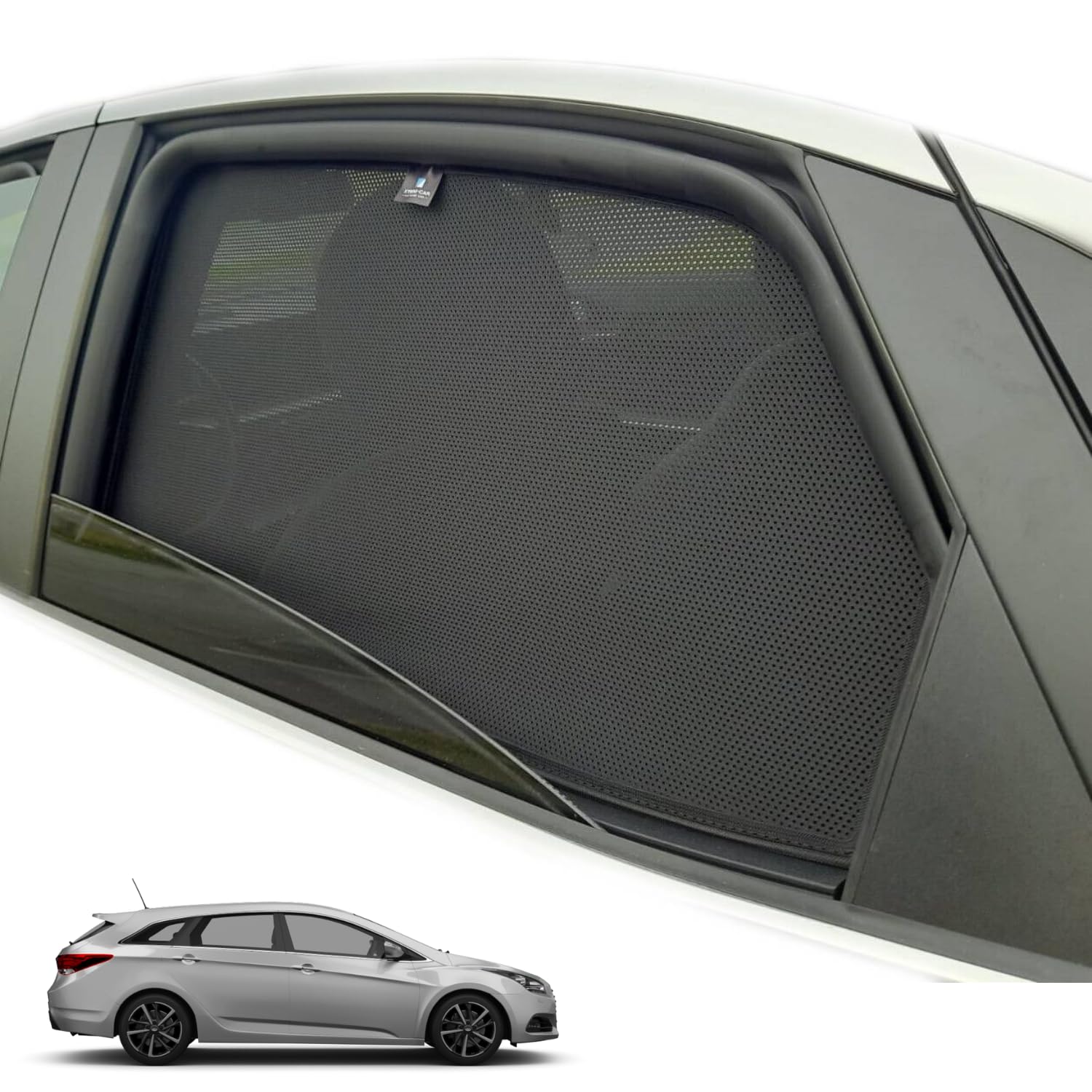 XTRM-CAR Sonnenschutz Blenden für Hyundai i40 Kombi Bj.2011-2019 ideal angepasst, UV-Schutz, Hitzereduktion (Komplettes Set) von XTRM-CAR