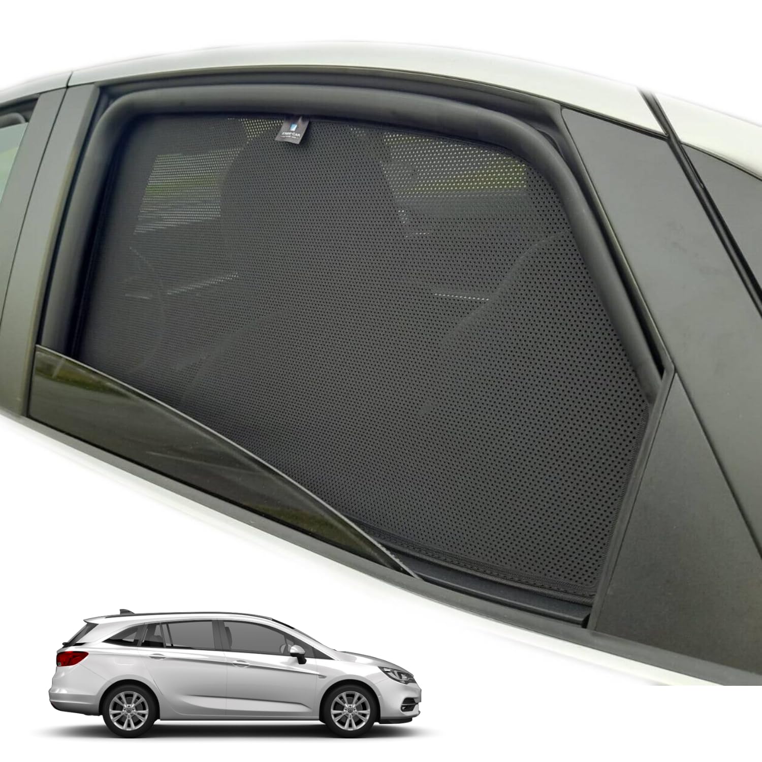XTRM-CAR Sonnenschutz Blenden für Opel Astra K Kombi Bj. 2015-2021 ideal angepasst, UV-Schutz, Hitzereduktion (Nur hintere Türen) von XTRM-CAR