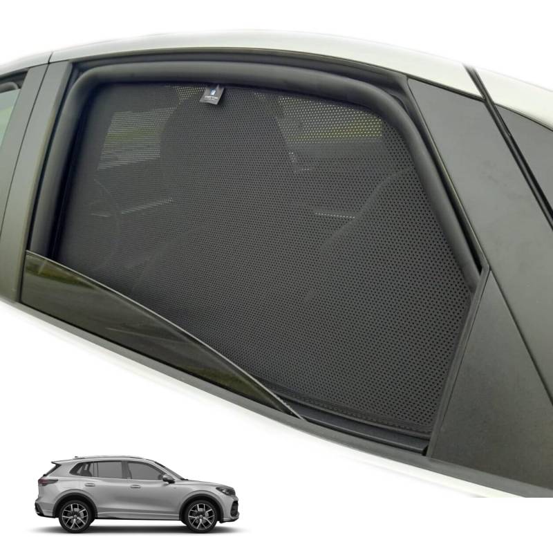 XTRM-CAR Sonnenschutz Blenden für Tiguan Allspace 2017-2024 ideal angepasst, UV-Schutz, Hitzereduktion (Komplettes Set) von XTRM-CAR