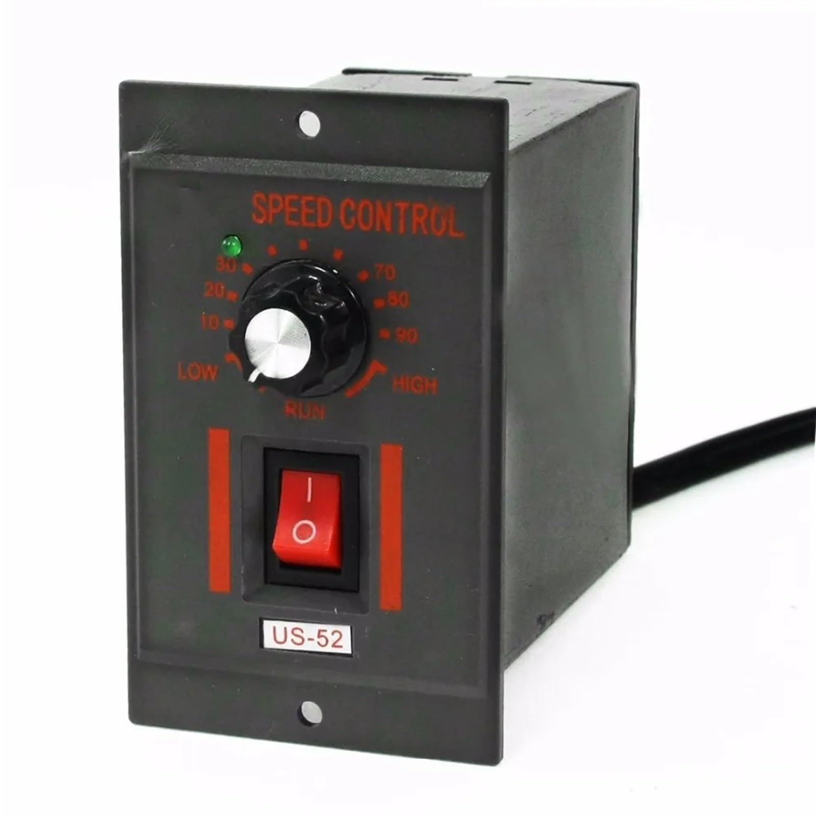 Einstellbarer Drehzahlregler 1 Stück 220 V AC Drehzahlregelung 25 W 40 W 60 W 90 W 180 W 200 W 15 W Geschwindigkeit einstellbar 50 Hz 60 Hz US-52 Getriebemotor Drehzahlregler CW CCW Regler(40W) von XTXTX