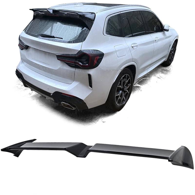 Heckspoiler für BMW X3 G01 2017-2021,ABS Material Spoiler Auto Heckflügel Dachspoilerflügel Heckflügel Lippe Auto Tuning von XTZYGLFD