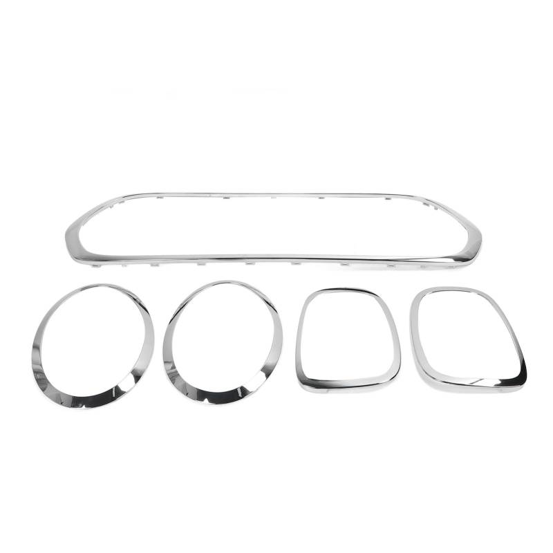 XTEVU -Abdeckungsverkleidung, leichte Kühlergrill Surround kompatibel mit F55 F56 F57 One S JCW 2014, Chrom -Scheinwerfer -Trimmsatz, Rücklicht -Grillabdeckung 5pcs von XTevu