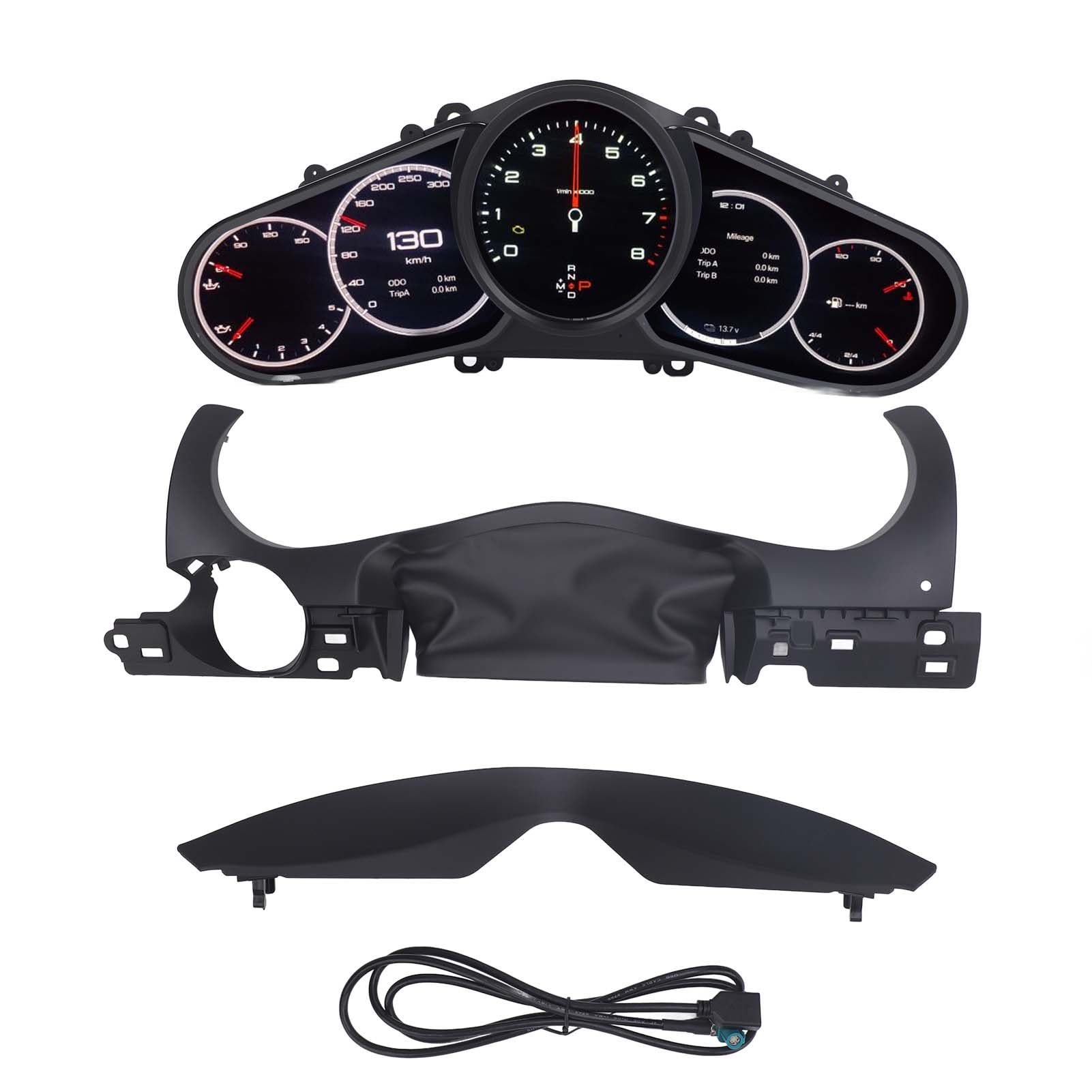 XTEVU -Gauge -Cluster, Tachometer des Instrumententafels kompatibel mit CDR PCM3.1 2012-2016, Dashboard -Messgerät Montage von XTevu