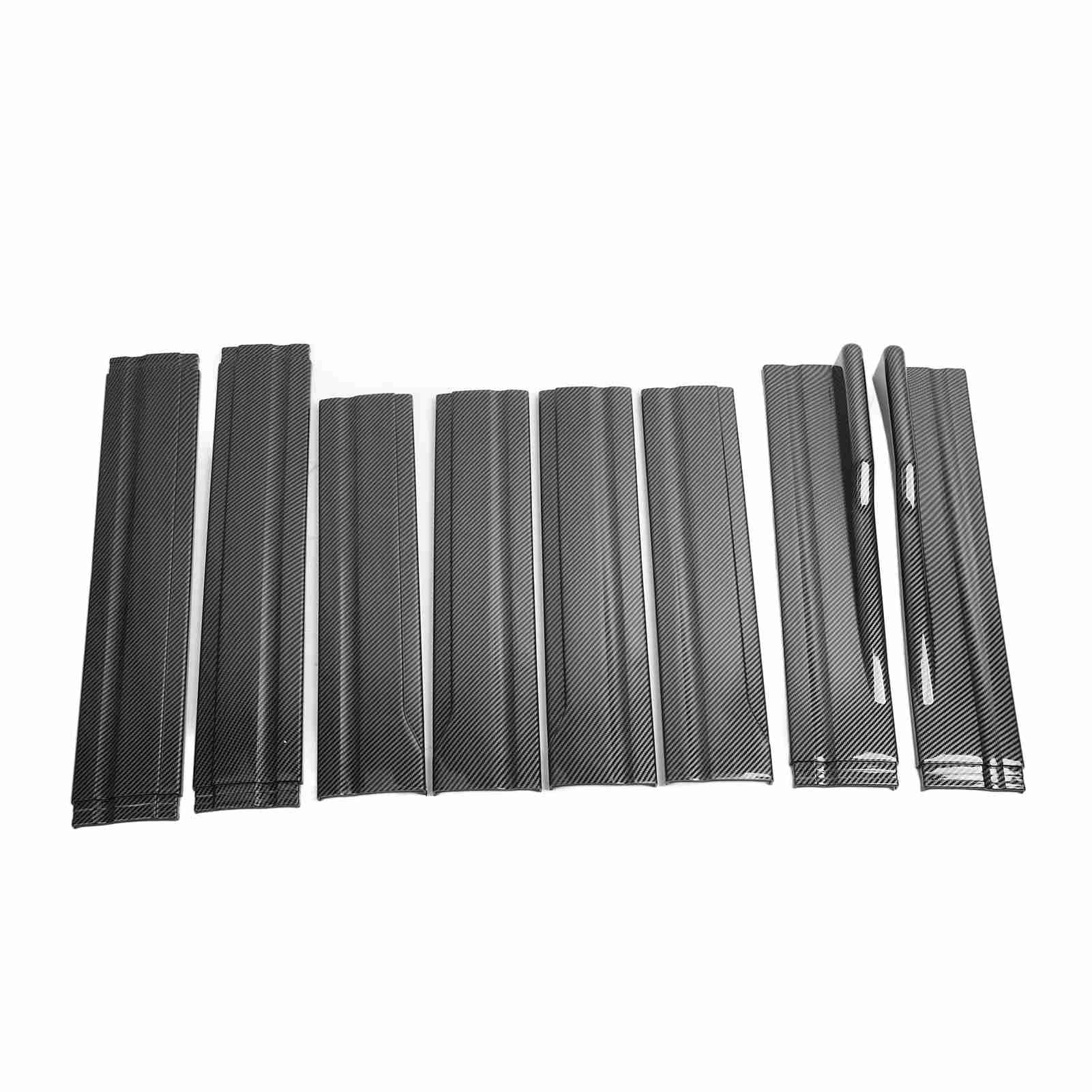 XTEVU -Seitenröcke, Universalauto -Rocker -Paneele 2m Flügelteile Diffusor kompatibel mit Accord, Heck -Stoßstangenlippenlippenverlängerung (Glänzendes Kohlefasermuster) von XTevu