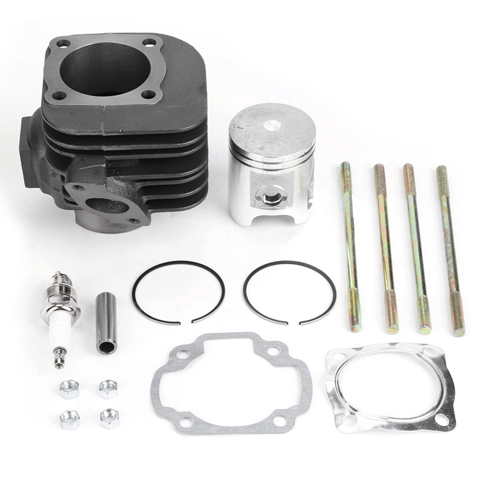 XTevu ATV-Teile – Zylinder-Reparatur-Set mit Kolbenringen, passend für Polaris Predator 90 – Eisen-Motorkolben-Zylinder-Dichtungs-Set am oberen Ende – Teilenummer: 219700194 von XTevu