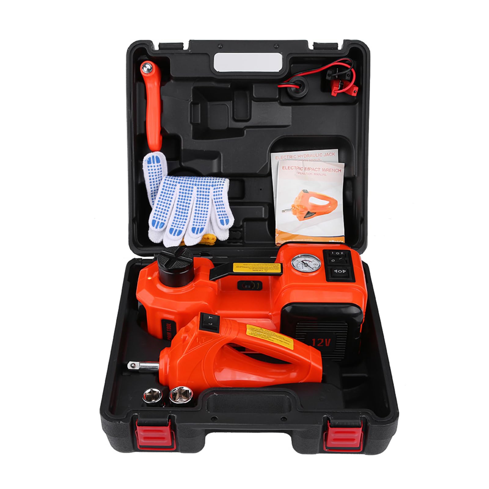 XTevu Elektrischer Wagenheber, Autohebevorrichtung, 12 V DC, Ersatz-Wagenheber-Kit, 5 Tonnen, Garagen-Notwerkzeug XTevu Elektrischer Wagenheber, Autohebevorrichtung, 12 V DC, Ersatz-Wagenheber-Kit, 5 Tonnen, Garagen-Notwerkzeug von XTevu