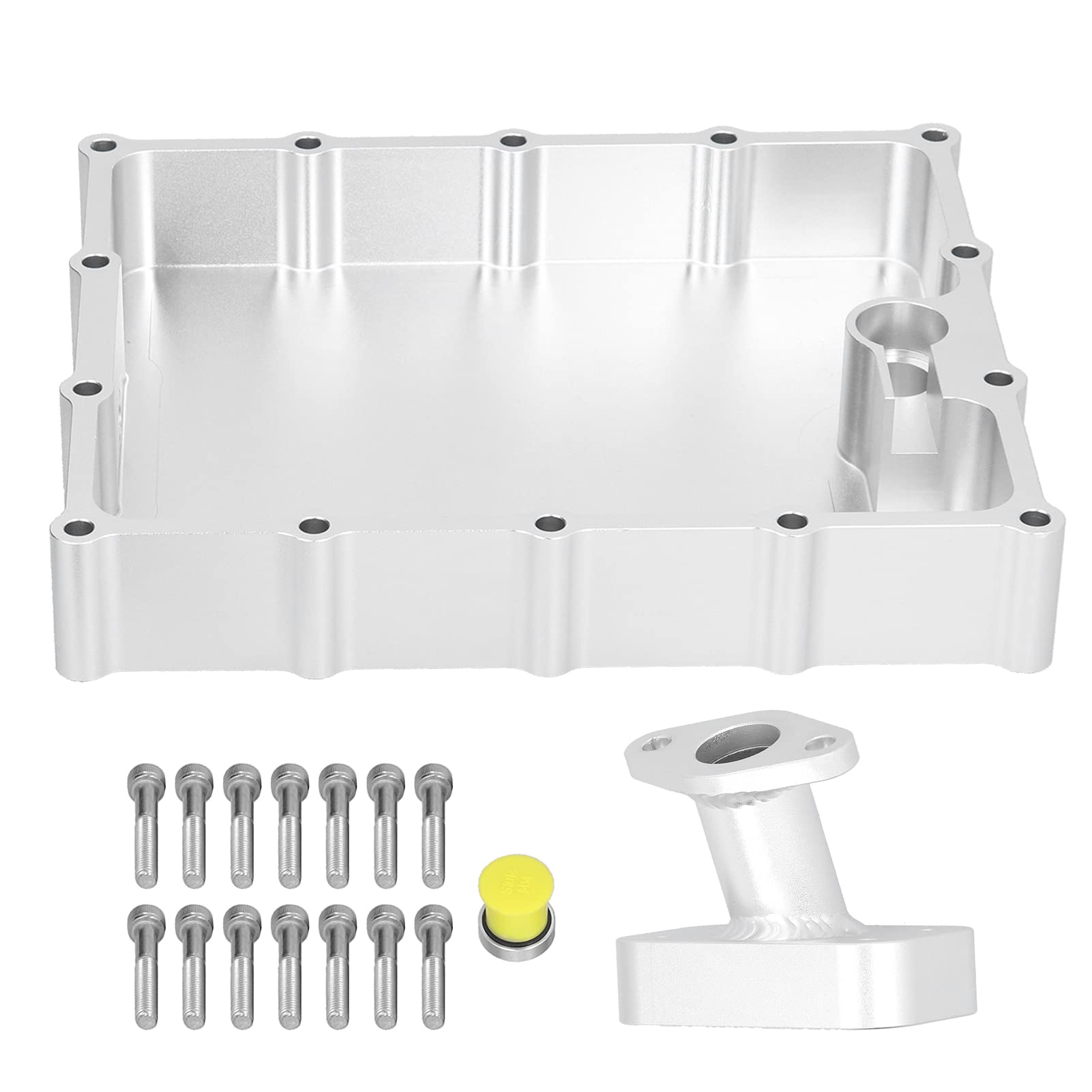 XTevu Ölwanne, Billet-Motorsumpf mit Ablassschraube, kompatibel mit GSXR600 GSXR750 GSXR1000, Motorrad-Ölbehälter, Aluminium-Motoröl-Auffangbecken XTevu Ölwanne, Billet-Motorsumpf mit Ablassschraube, kompatibel mit GSXR600 GSXR750 GSXR1000, Motorrad-Ölbehälter, Aluminium-Motoröl-Auffangbecken von XTevu