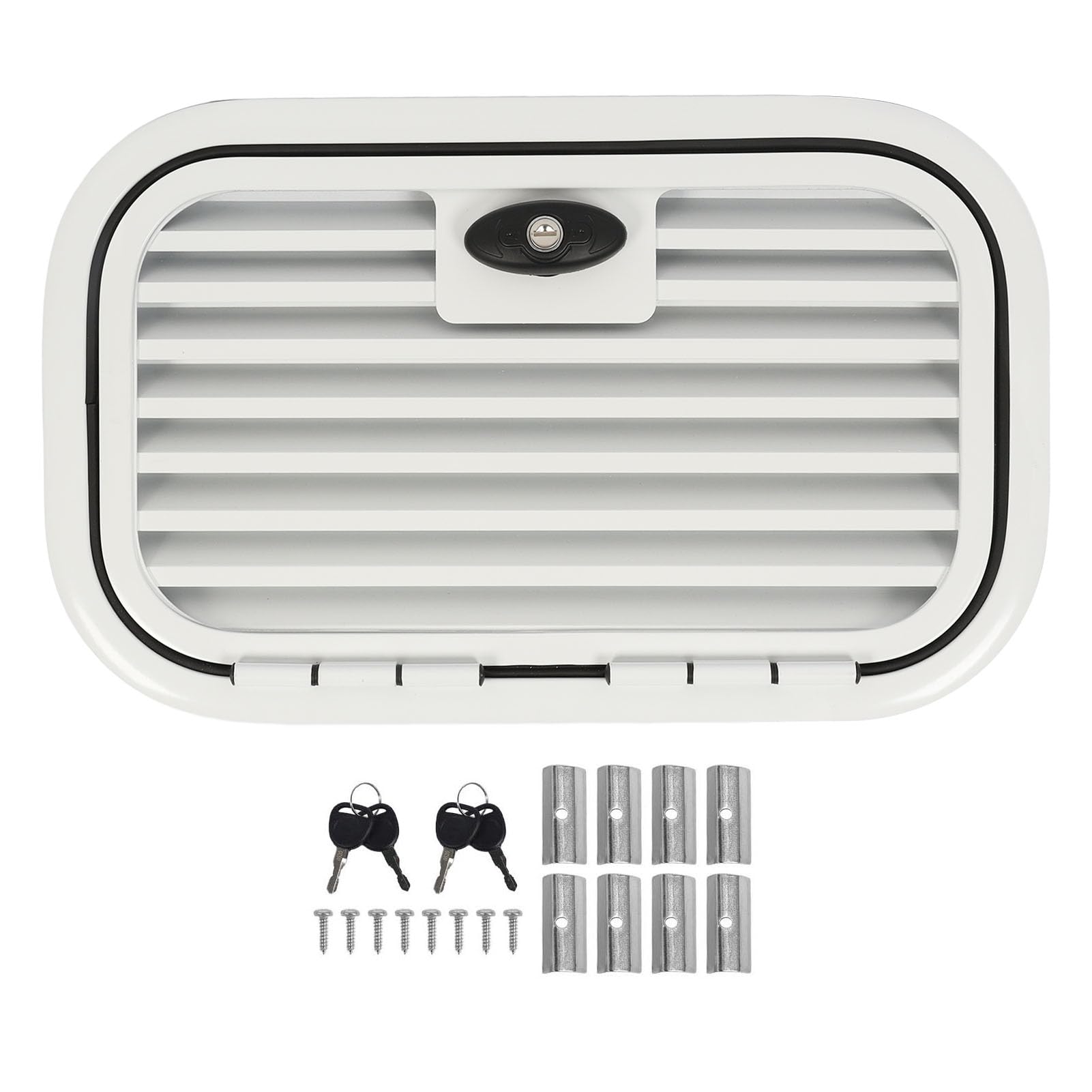 XTevu Storage Hatchtür, 20x12 Zoll Zugangstür Kühlergrill kompatibel mit RV -Wohnmobil -Tränenanhänger, Aluminium -Legierungsgepäckschlüssel, abschließbarer Belüftetür XTevu Storage Hatchtür, 20x12 Zoll Zugangstür Kühlergrill kompatibel mit RV -Wohnmobil -Tränenanhänger, Aluminium -Legierungsgepäckschlüssel, abschließbarer Belüftetür von XTevu