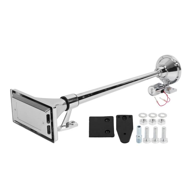 Xtevu Air Horn, elektronisches Trompetenhorn Single kompatibel mit 12 V 24 V Semi -Pickup RV SUV, 145 dB Laut Lufthorn, Zinklegungs -LKW -Horn mit Abdeckung von XTevu