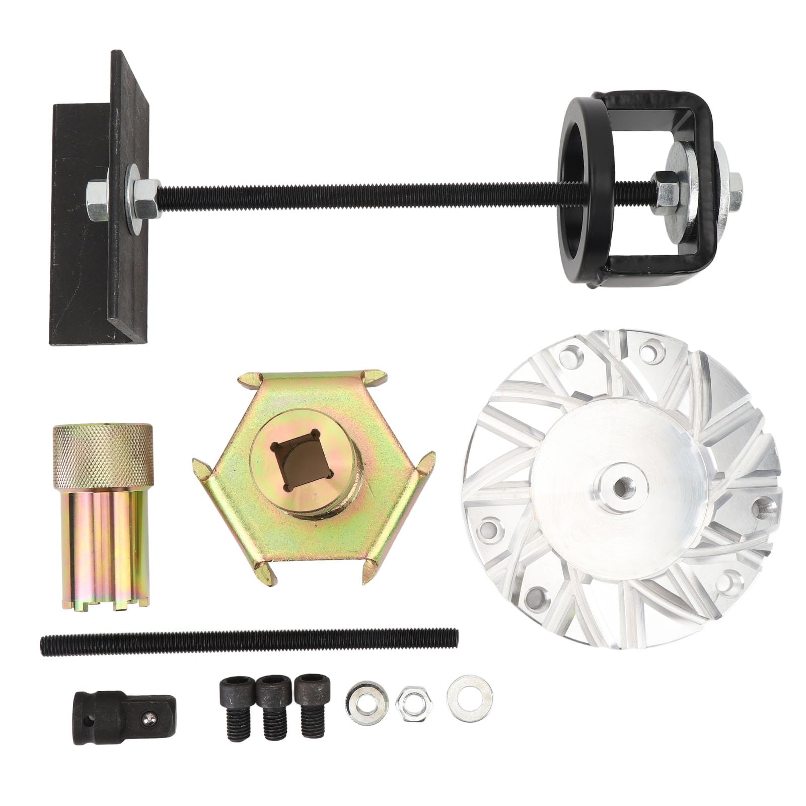Xtevu Clutch Service Tools Kit, Primär- und Sekundärinstallationsplatten -Set kompatibel mit RZR 900 1000 Turbo, Kohlenstoffstahlkupplungs -Wartungstool kompatibel von XTevu