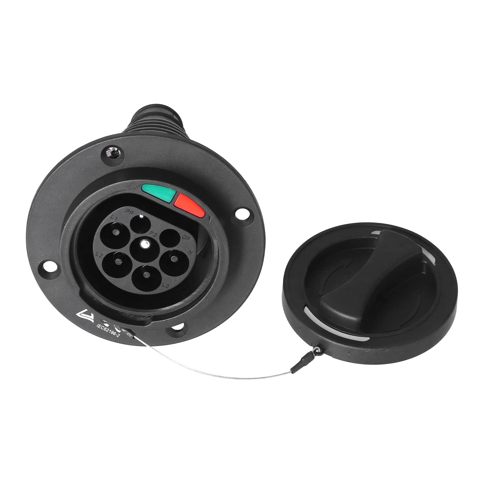 Xtevu EV-Ladebuchse, Typ 2 Ladestopfen 16A Einphase IEC 62196-2, Ladeanlagenadapter für Elektrofahrzeuge, IP54-Schutz 480 V Drei Phase Xtevu EV-Ladebuchse, Typ 2 Ladestopfen 16A Einphase IEC 62196-2, Ladeanlagenadapter für Elektrofahrzeuge, IP54-Schutz 480 V Drei Phase von XTevu