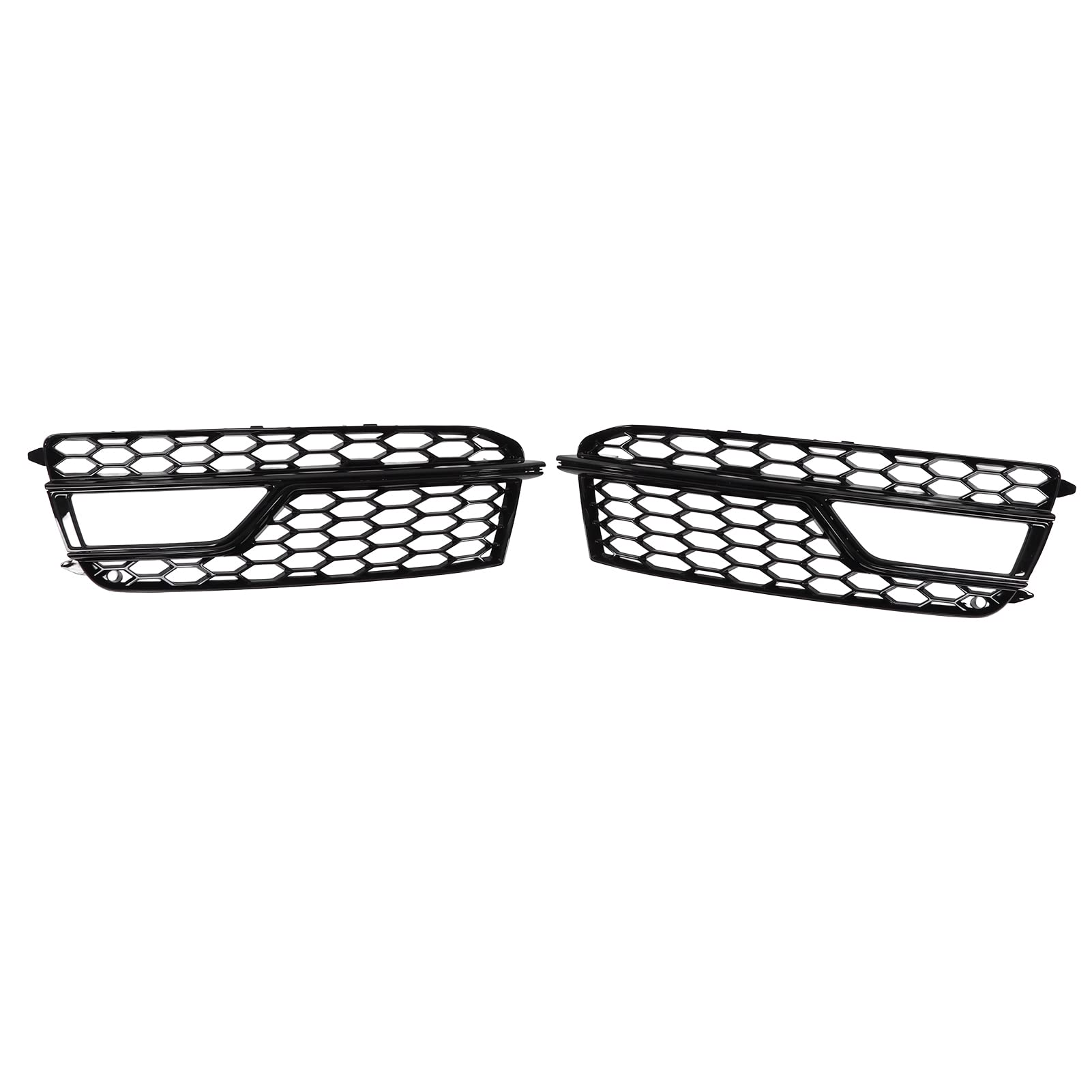 Xtevu Front Stoßfänger Nebel-Lichtgrillabdeckung, 2pcs glänzende schwarze Ersatz für S5 2012-2016, 8t0807681m Xtevu Front Stoßfänger Nebel-Lichtgrillabdeckung, 2pcs glänzende schwarze Ersatz für S5 2012-2016, 8t0807681m von XTevu