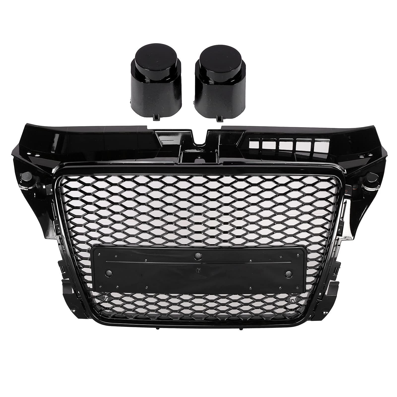 Xtevu Front Stoßstange Kühlergrill, R-Mesh-Grill mit Dummy-, kompatibel mit A3 8p 2009-2012, Auto-Frontgittereinsatz, Wabenkühlergrillbaugruppe Xtevu Front Stoßstange Kühlergrill, R-Mesh-Grill mit Dummy-, kompatibel mit A3 8p 2009-2012, Auto-Frontgittereinsatz, Wabenkühlergrillbaugruppe von XTevu
