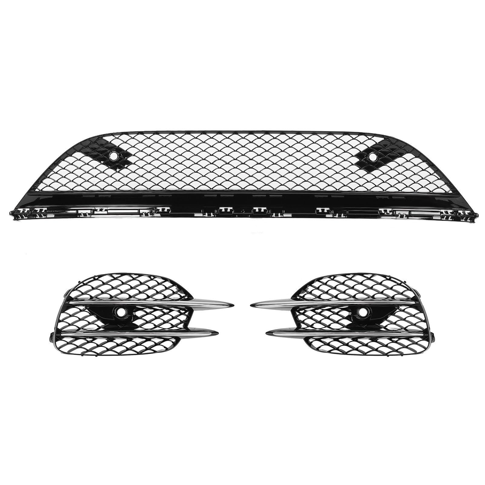 Xtevu Kühlergrill Kit, Front-Nebel-Kühlergrill kompatibel mit der S-Klasse W222 AMG Line 2018-2020, 2228857100 Unterer Stoßfänger Kühlergrill, Chromverkleidungsgitterbaugruppe Xtevu Kühlergrill Kit, Front-Nebel-Kühlergrill kompatibel mit der S-Klasse W222 AMG Line 2018-2020, 2228857100 Unterer Stoßfänger Kühlergrill, Chromverkleidungsgitterbaugruppe von XTevu