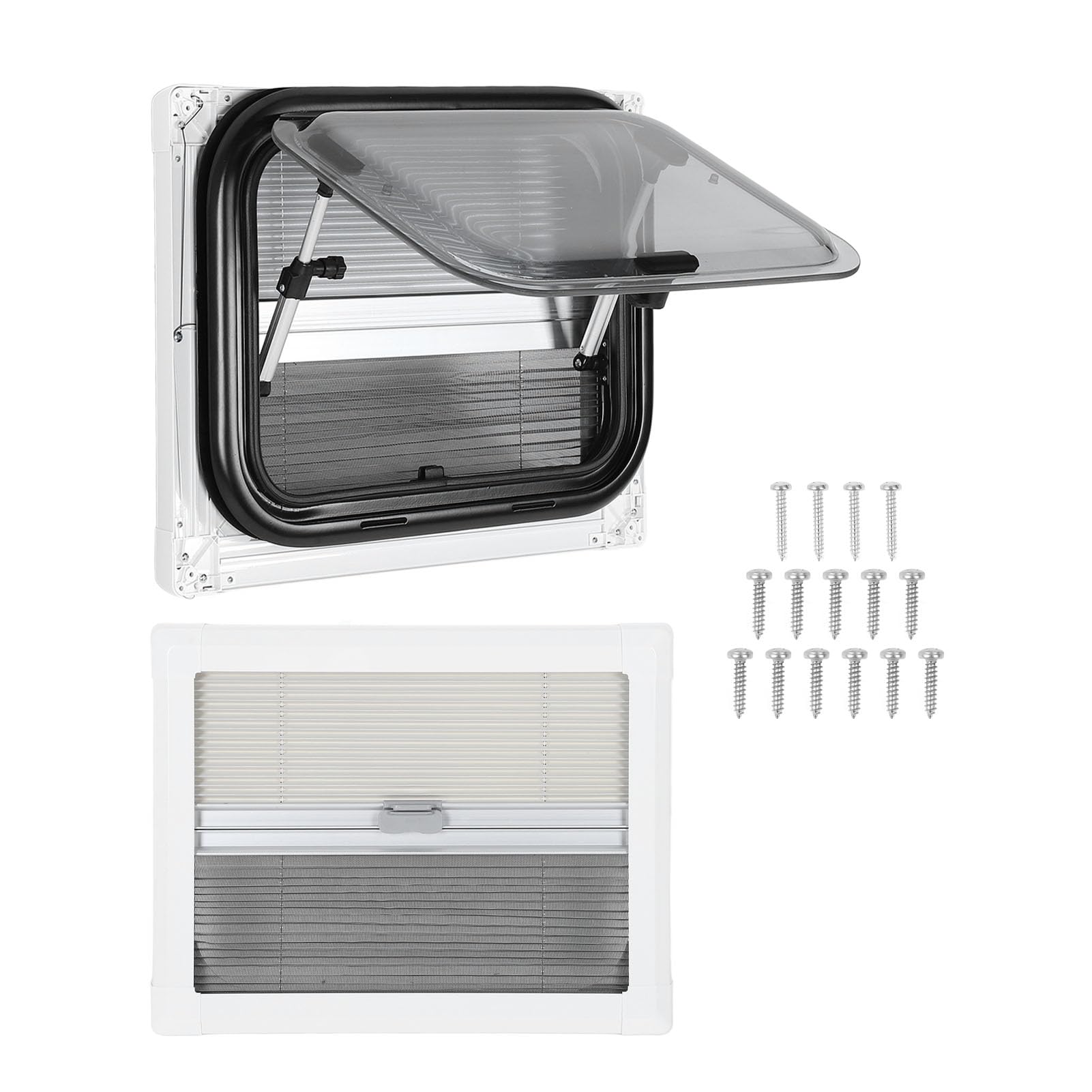Xtevu RV -Fenster, Acrylglas - Fensterplatte für Caravan Trailer -Wohnmobil, 17,2 x 13,2in UV -Proof -RV -Fenster mit Bildschirm und Sonnenschatten Xtevu RV -Fenster, Acrylglas - Fensterplatte für Caravan Trailer -Wohnmobil, 17,2 x 13,2in UV -Proof -RV -Fenster mit Bildschirm und Sonnenschatten von XTevu