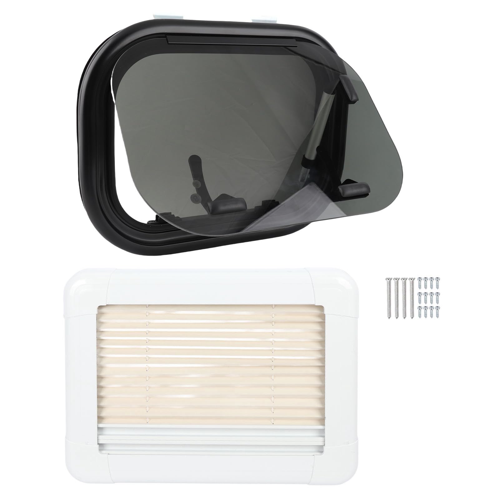 Xtevu RV -Schieben aus dem Fenster, die mit Caravans -Anhängern kompatibel Glastil -Entlüftungs -Panel, 16x12 -Zoll -Temperaturfenster mit Mesh Sun Curtain Xtevu RV -Schieben aus dem Fenster, die mit Caravans -Anhängern kompatibel Glastil -Entlüftungs -Panel, 16x12 -Zoll -Temperaturfenster mit Mesh Sun Curtain von XTevu