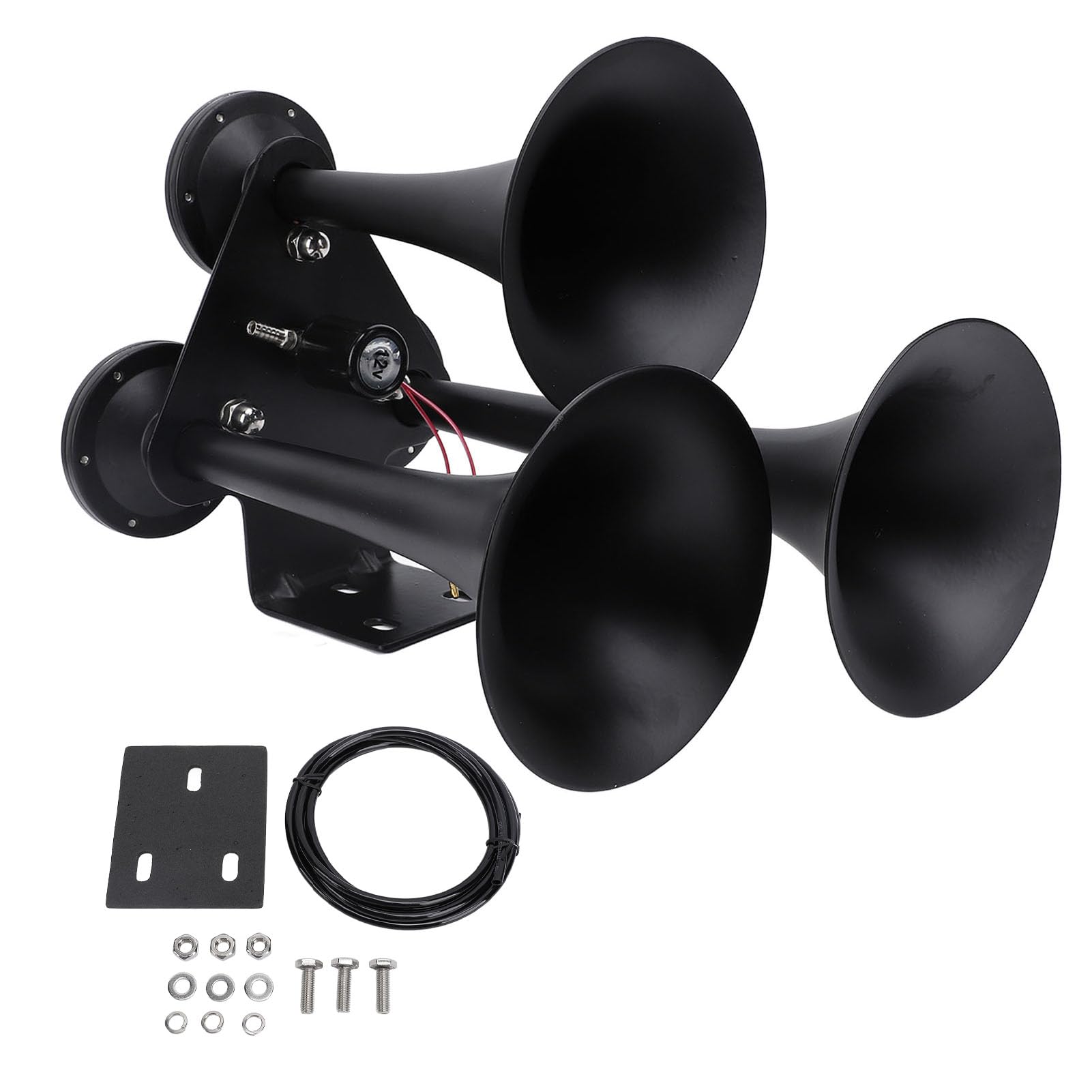 Xtevu -Zughorn, 3 Trompete Air Horn DC12V 24 V für LKW -Boote Yachten, Fahrzeuglufthorn -Kit, Triple Trompethornsystem von XTevu