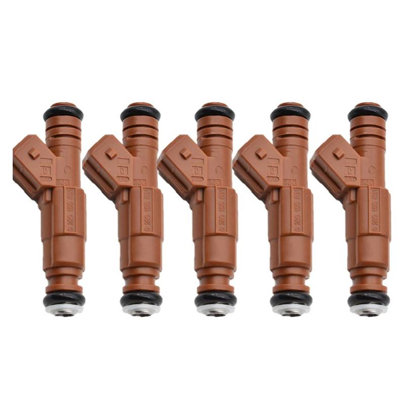 XUBOR 5 Stück Einspritzventil, for Volvo, S70 C70 V70 S60 S80 XC70 XC90 2,4 2,5 2,8 2,9 2001–2003 0280155831 0280 155 831 0 280 155 831 Einspritzdüsen von XUBOR