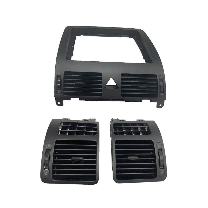 XUBOR AC-Auslass-Entlüftungsöffnung am vorderen Armaturenbrett, for VW, for Touran 1T 2003 2005-2008 2012 2015 1T0819703A 1T0819704A 1T1819728C Lüftungsauslass für Klimaanlagen(1 set-3PCS) von XUBOR