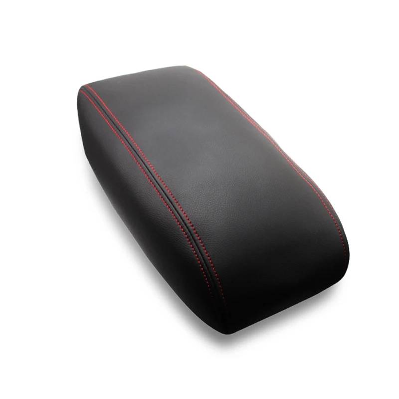 XUBOR Auto-Innenausstattung, Mittelarmlehnenkastenabdeckung aus Mikrofaserleder, Aufkleberverkleidung, for Toyota, 4Runner 1996 1997 1998 1999 2000 2001 2002(Black with red line) von XUBOR