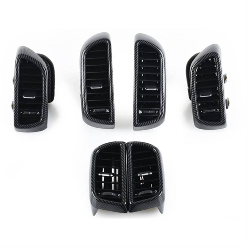 XUBOR Auto Klimaanlage A/C Air Vent Outlet Carbon Faser Outlet Vent, for Porsche, for Cayenne, 2011-2017 7P5819703 7P5819704 Lüftungsauslass für Klimaanlagen(Set) von XUBOR
