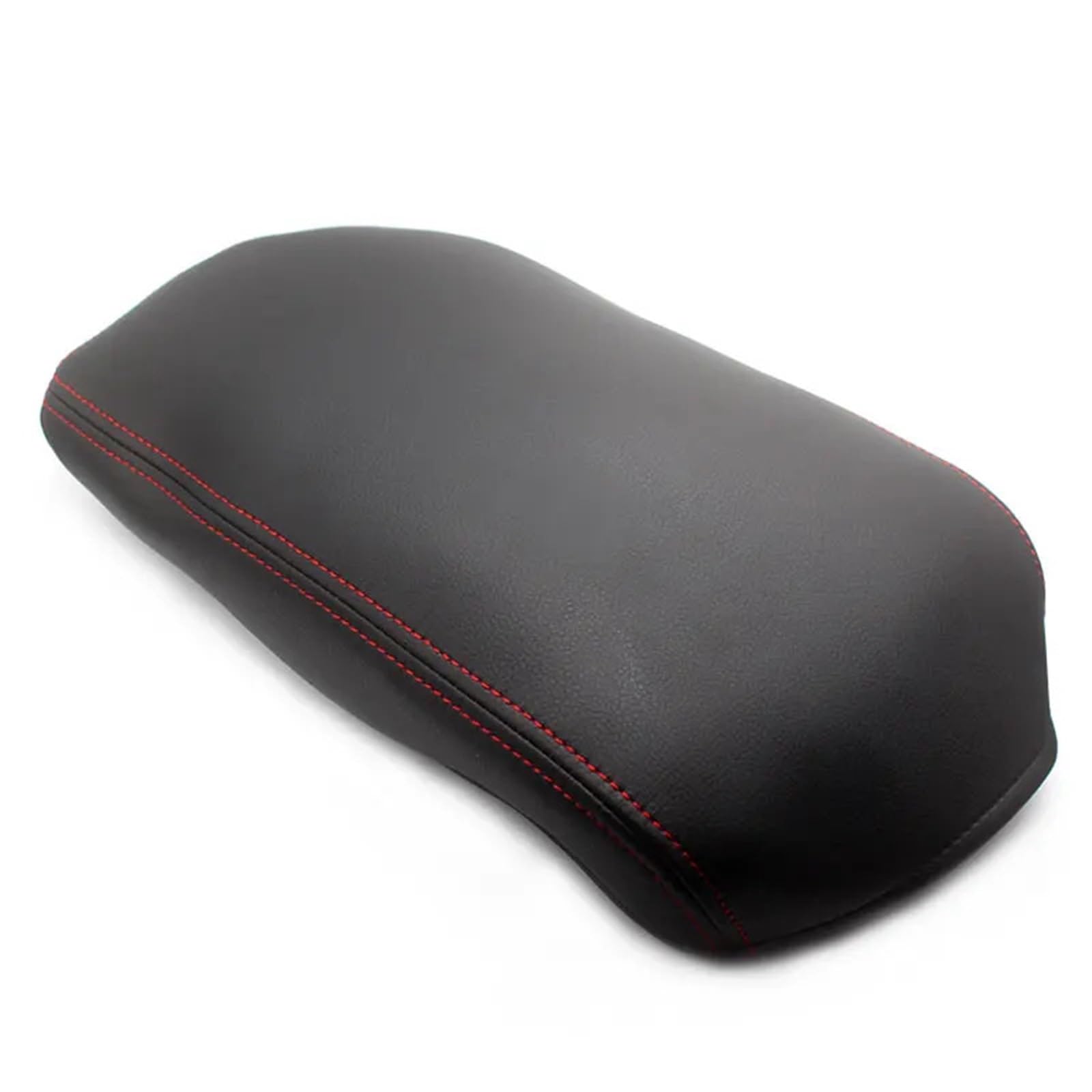 XUBOR Autoinnenraum-Mittelarmlehnenkonsolenkastenabdeckung Mikrofaser-Lederaufkleberverkleidung, for Mazda, CX-5 2017 2018(Black with red) von XUBOR