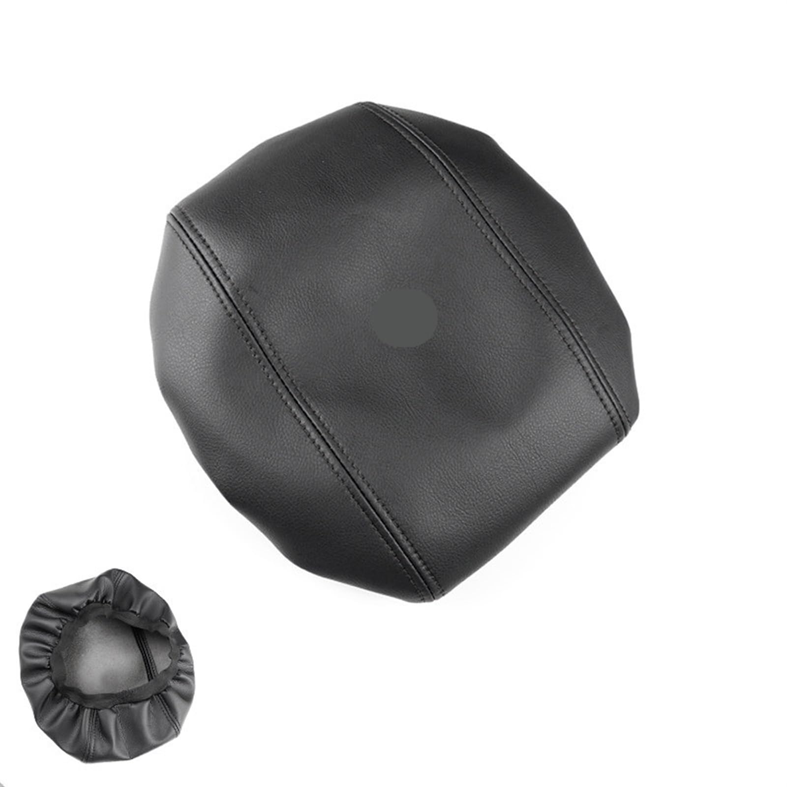 XUBOR Autozubehör Mikrofaser-Leder Innenausstattung Mittelkonsole Armlehne Box Abdeckung Aufkleber Zierleiste, for Ford, for Mondeo, 2004 2005 2006(A Black) von XUBOR