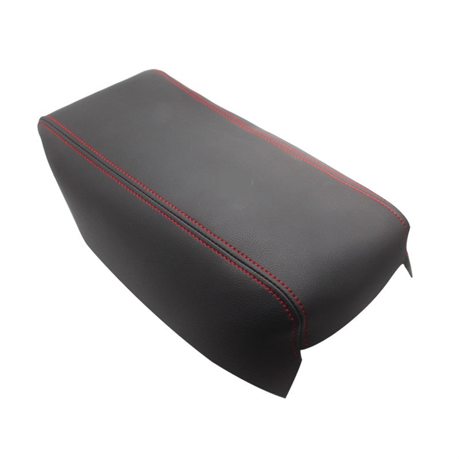 XUBOR Autozubehör Mikrofaser-Leder-Mittelarmlehnenkastenabdeckung, for Toyota, Prius 30 2009 2010 2011 2012 2013 2014 2015(Black-red line) von XUBOR