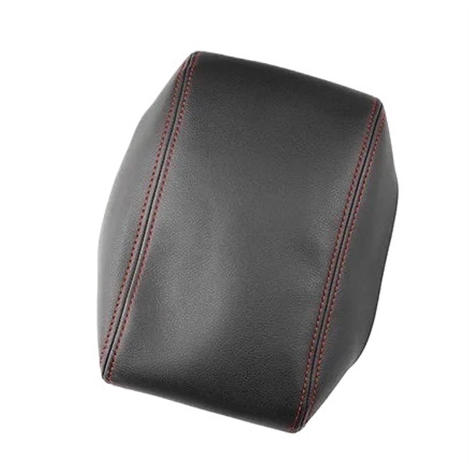 XUBOR Autozubehör Mikrofaser-Leder-Mittelkonsolen-Armlehnenkasten-Abdeckung, for VW, for Touran, 2006 2007 2008 2009 2010 2011 2012(A Black-red line) von XUBOR