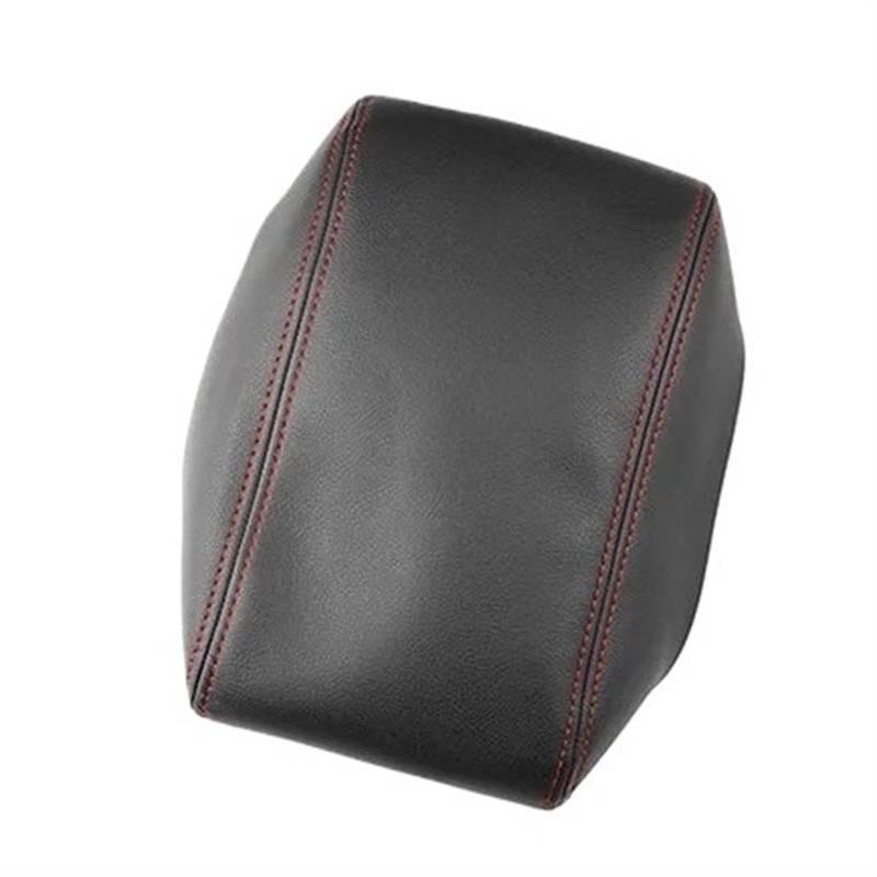 XUBOR Autozubehör Mikrofaser-Leder-Mittelkonsolen-Armlehnenkasten-Abdeckung, for VW, for Touran, 2006 2007 2008 2009 2010 2011 2012(A Black-red line) von XUBOR