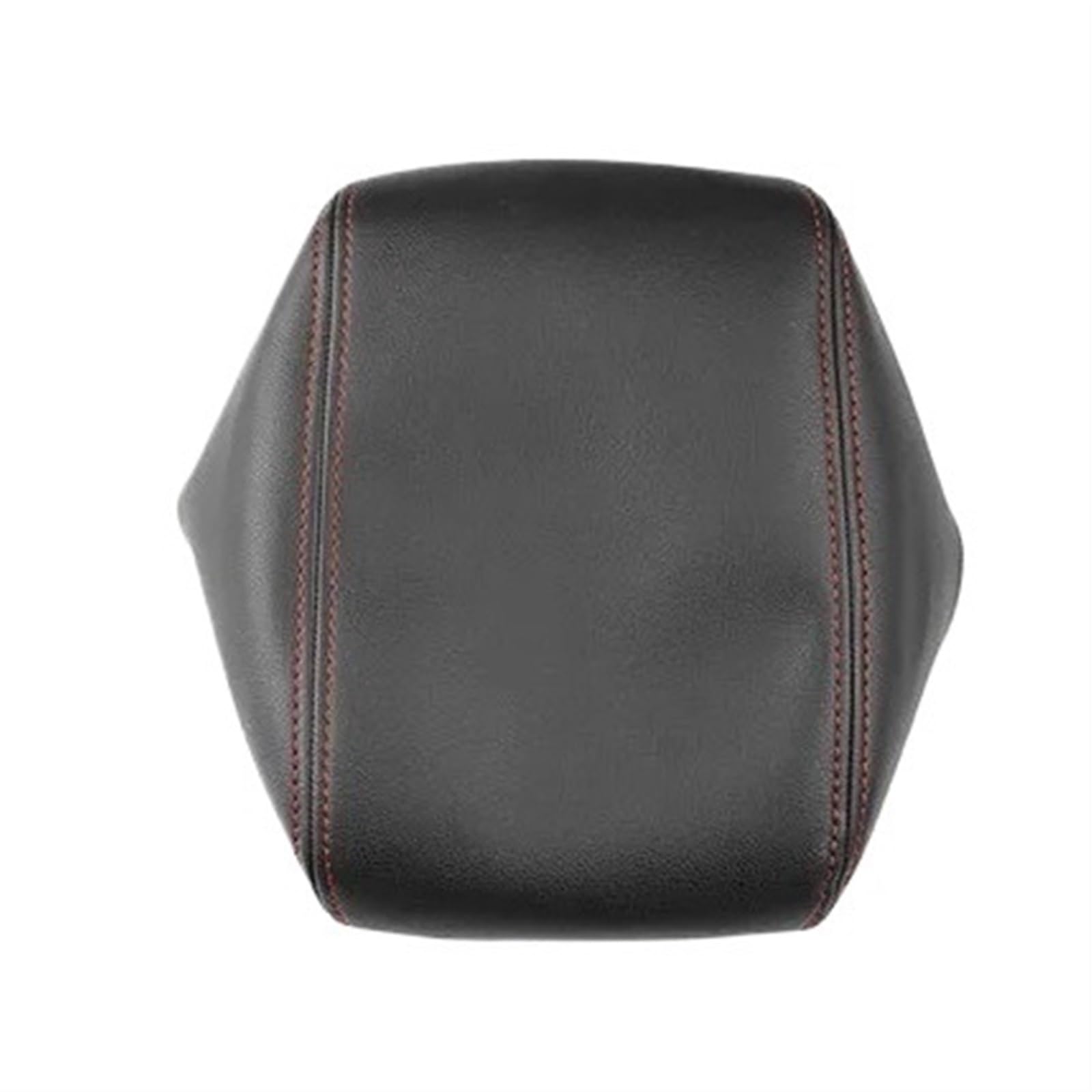 XUBOR Autozubehör Mikrofaser-Leder-Mittelkonsolen-Armlehnenkasten-Abdeckung, for VW, for Touran, 2006 2007 2008 2009 2010 2011 2012(B Black-red line) von XUBOR