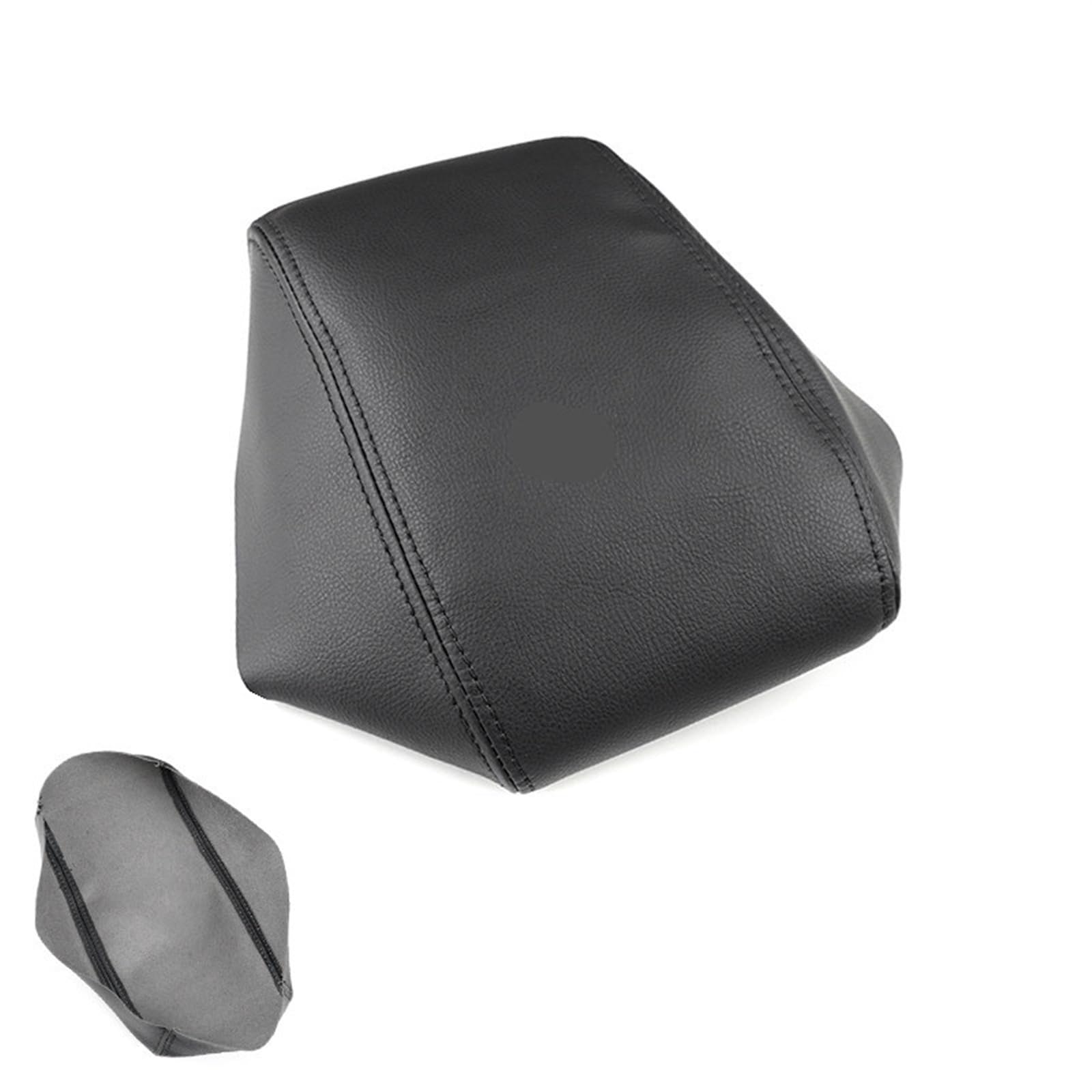 XUBOR Autozubehör Mikrofaser-Leder-Mittelkonsolen-Armlehnenkasten-Abdeckung Aufkleberverkleidung, for Peugeot, 308 2012 2013 2014 2015 2016(B Black) von XUBOR