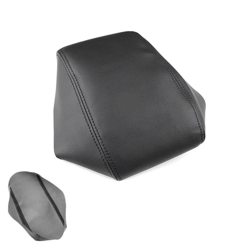 XUBOR Autozubehör Mikrofaser-Leder-Mittelkonsolen-Armlehnenkasten-Abdeckung Aufkleberverkleidung, for Peugeot, 308 2012 2013 2014 2015 2016(B Black) von XUBOR