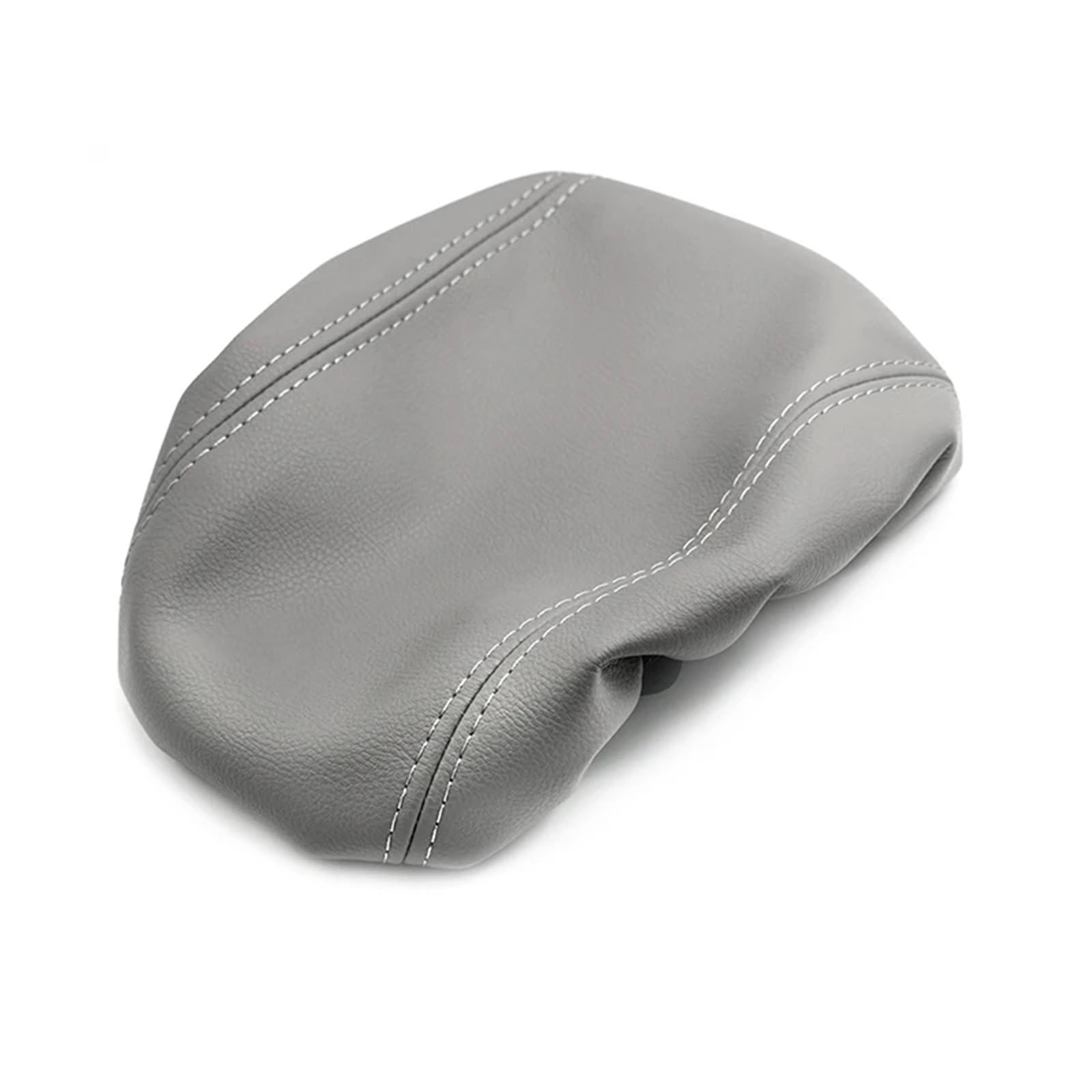 XUBOR Autozubehör Mikrofaser-Leder-Mittelkonsolendeckel Armlehnenkastenabdeckung, for, Q5 2010-2016 2017 2018 Gummibandtyp(Grey) von XUBOR