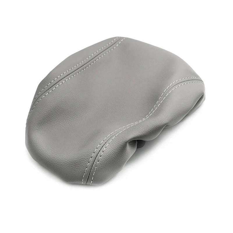 XUBOR Autozubehör Mikrofaser-Leder-Mittelkonsolendeckel Armlehnenkastenabdeckung, for, Q5 2010-2016 2017 2018 Gummibandtyp(Grey) von XUBOR