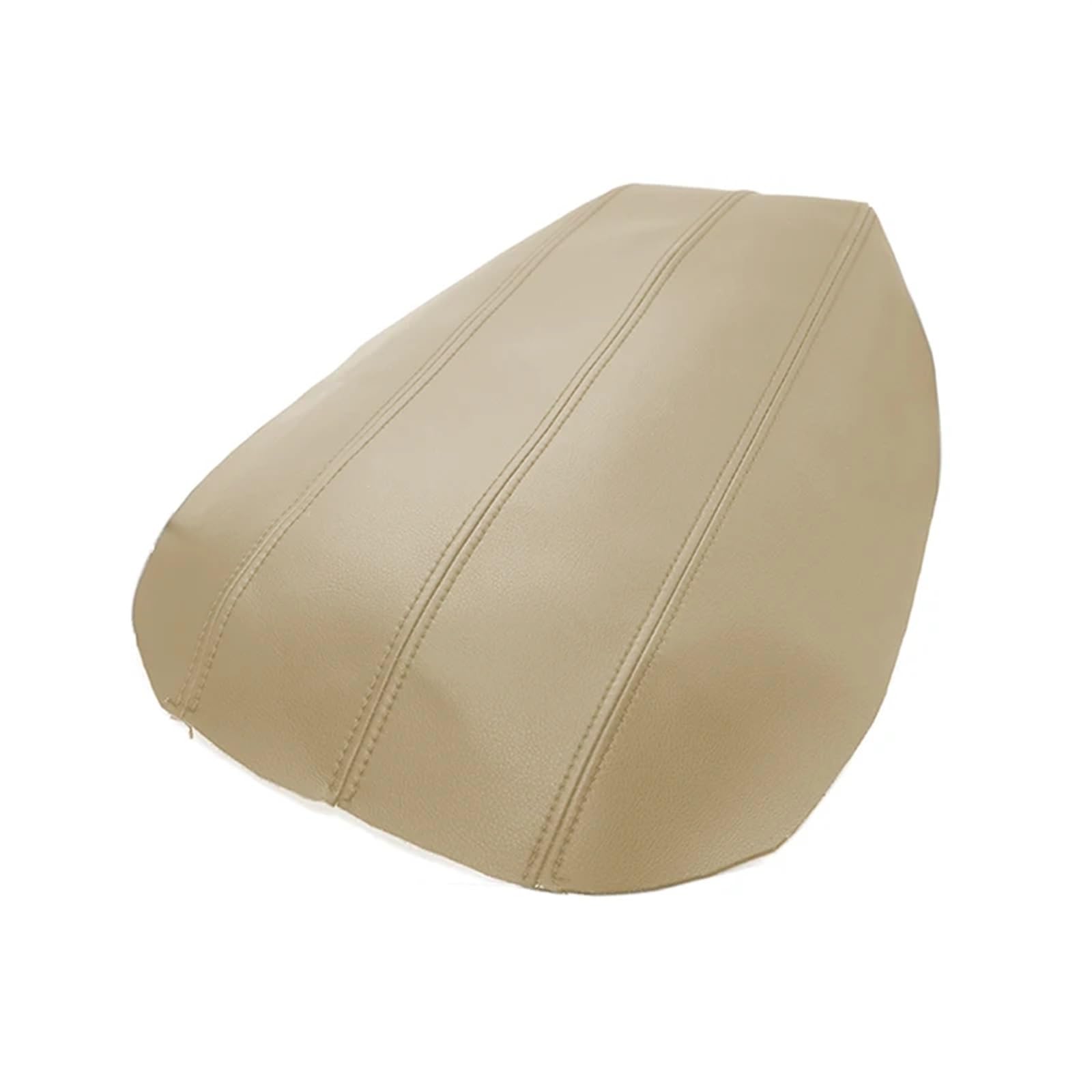 XUBOR Autozubehör Mikrofaser-Leder Mittelkonsolendeckel Armlehnenkastenabdeckung Aufkleberverkleidung, for Cadillac, ATS 2013–2017 2018 2019(Beige) von XUBOR