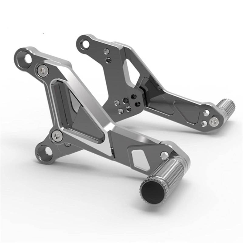 XUBOR CNC Billet Aluminium Elektrische Motorrad Vorne Fußstützen Rearset Hinten Sets Fußrasten SOCO Alle Modelle Motorrad-Fußrasten(Titanium) von XUBOR