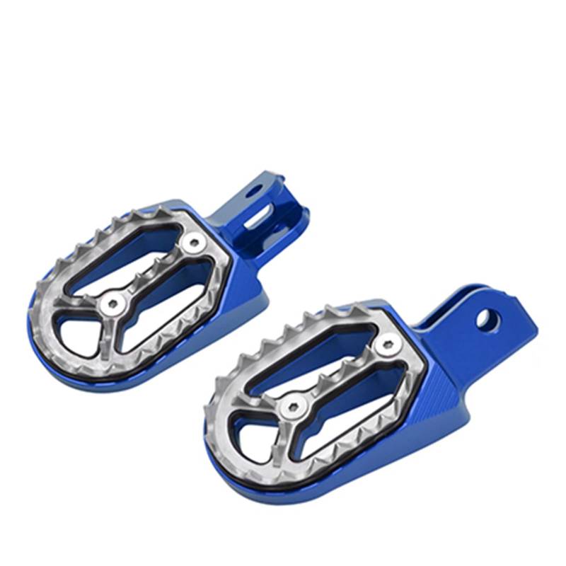 XUBOR CNC Dirt Bike Fußrasten Rest Pedal Fußrasten CRF230F CRF230 F 2005-2015 CRF230L CRF230 L 2003-2009 Motorrad-Fußrasten(Blue) von XUBOR