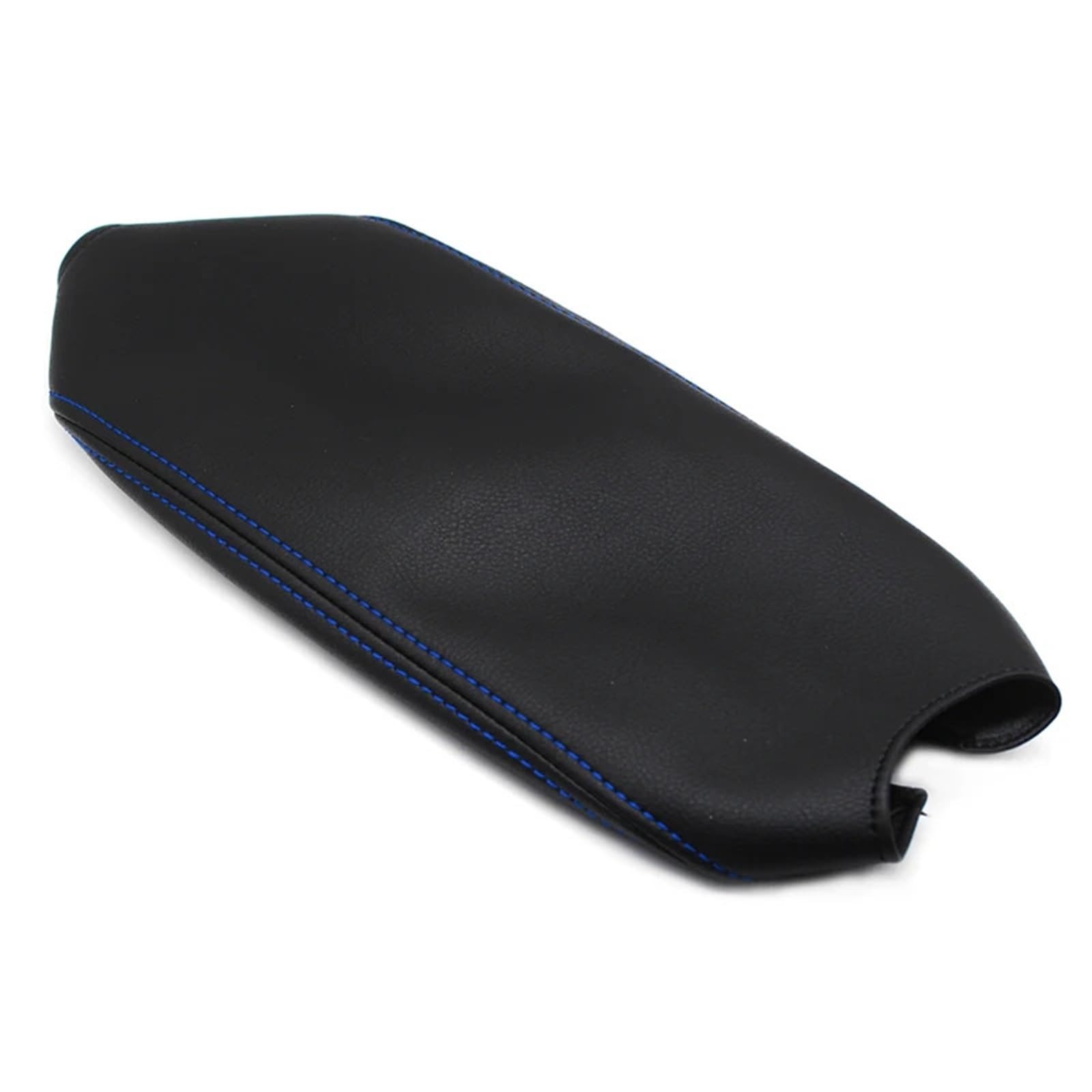 XUBOR Car Center Control Armlehne Box Mikrofaser Lederverkleidung, for Toyota, for RAV4, Rav 4 2017 2018(Black-Blue line) von XUBOR