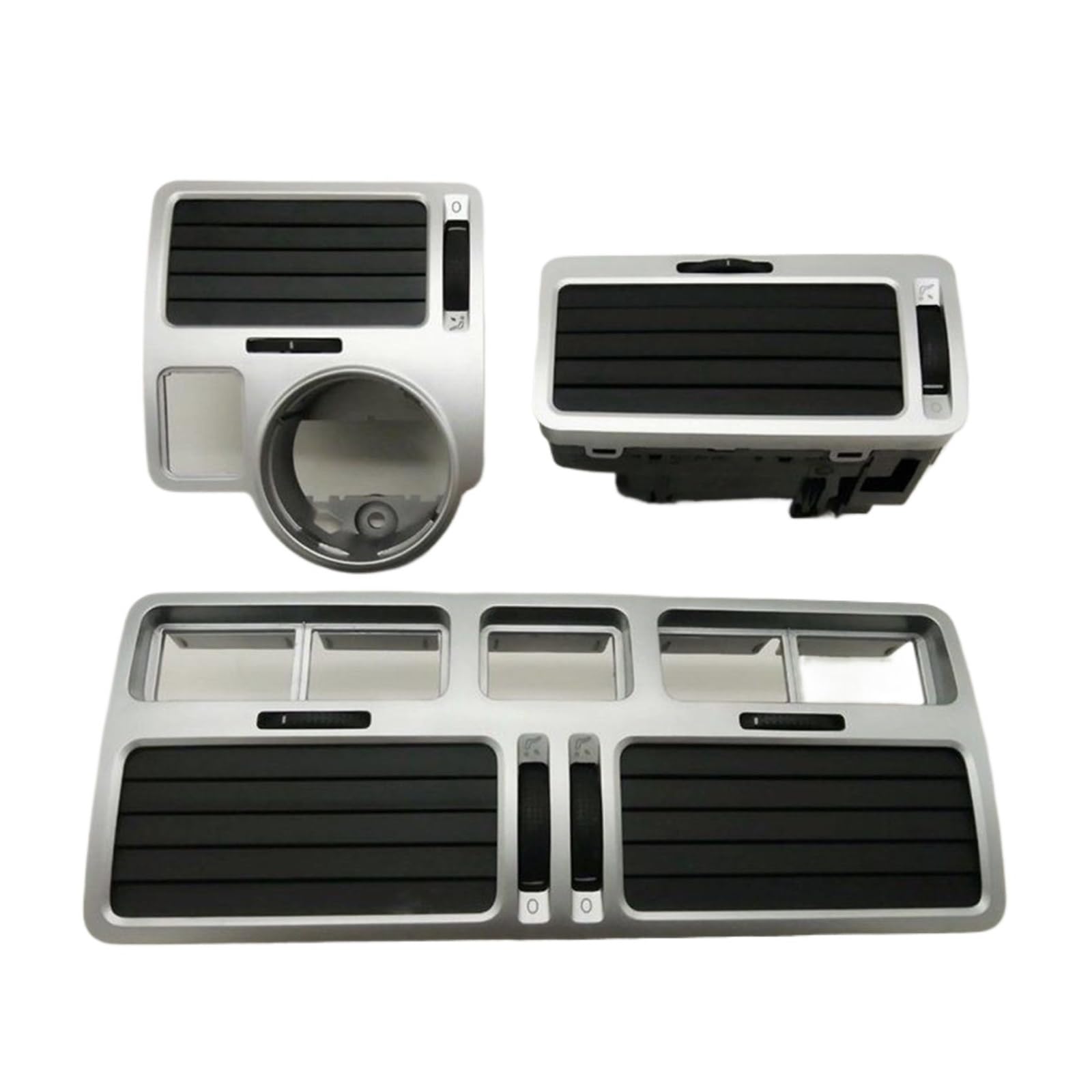 XUBOR EIN Set Luftauslass Silber, for VW, for Bora, for Golf 4, Instrumentenluftauslass, zentraler Klimaanlagen-Luftauslass Lüftungsauslass für Klimaanlagen XUBOR EIN Set Luftauslass Silber, for VW, for Bora, for Golf 4, Instrumentenluftauslass, zentraler Klimaanlagen-Luftauslass Lüftungsauslass für Klimaanlagen von XUBOR