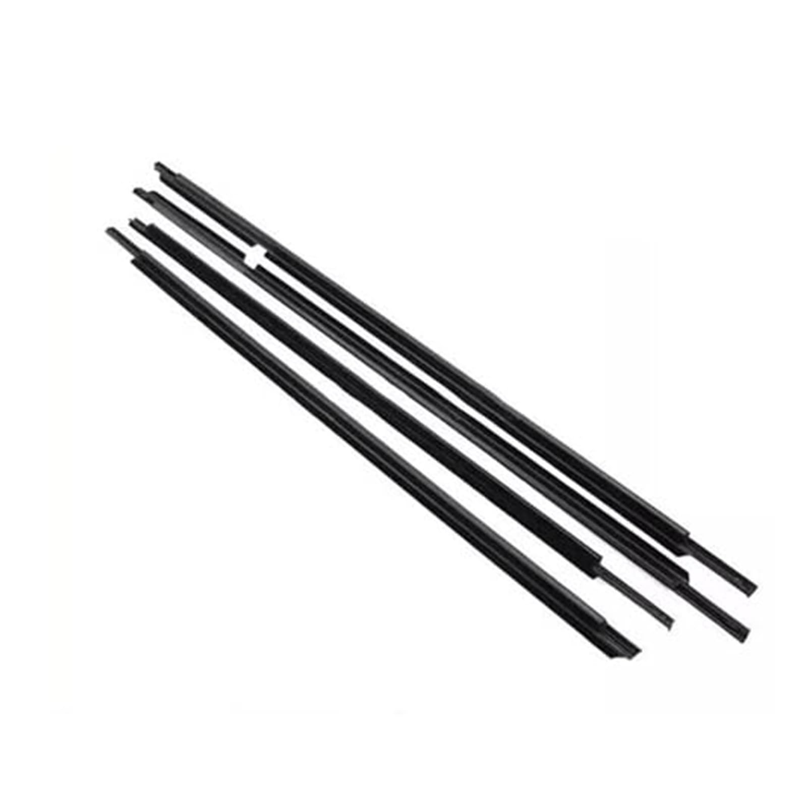 XUBOR Fenstertürdichtungen, 4 Stück, Auto-Außentür-Gummi-Dichtungsstreifen-Dichtungsstreifen, for Lexus, for LX570 2008–2021 Türdichtungsstreifen(Black Black) von XUBOR