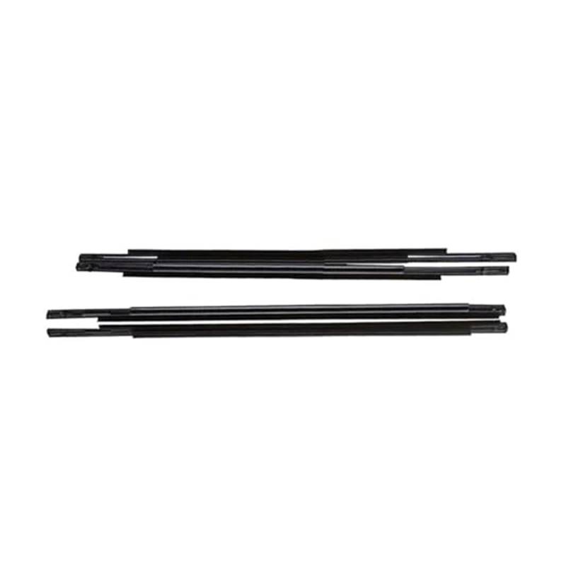 XUBOR Fenstertürdichtungen, 4 Stück, schwarzes Gummi, Autofenster-Glasdichtung, Zierleiste, for Mitsubishi, for Lancer CY CX CZ 2007–2019 Türdichtungsstreifen von XUBOR