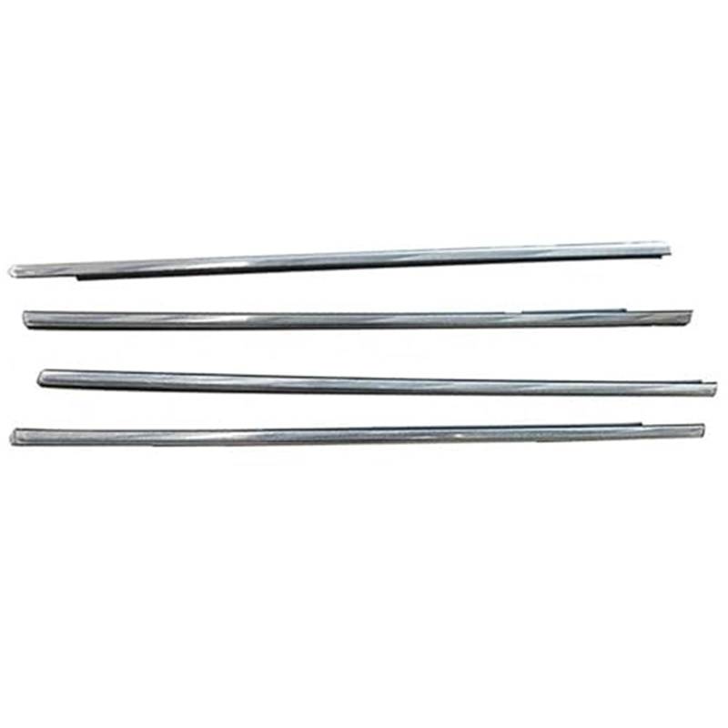 XUBOR Fenstertürdichtungen, Autofenster-Brillendichtungen, Gummi-Fensterdichtungsstreifen, for Mitsubishi, for Outlander 2013–2018, direkter Ersatz for Autozubehör Türdichtungsstreifen(Black Chrome) von XUBOR