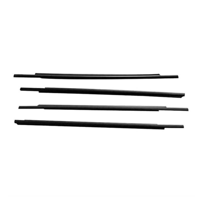 XUBOR Fenstertürdichtungen, Autofenster-Brillendichtungen, Gummi-Fensterdichtungsstreifen, for Mitsubishi, for Outlander 2013–2018, direkter Ersatz for Autozubehör Türdichtungsstreifen(Black Black) von XUBOR