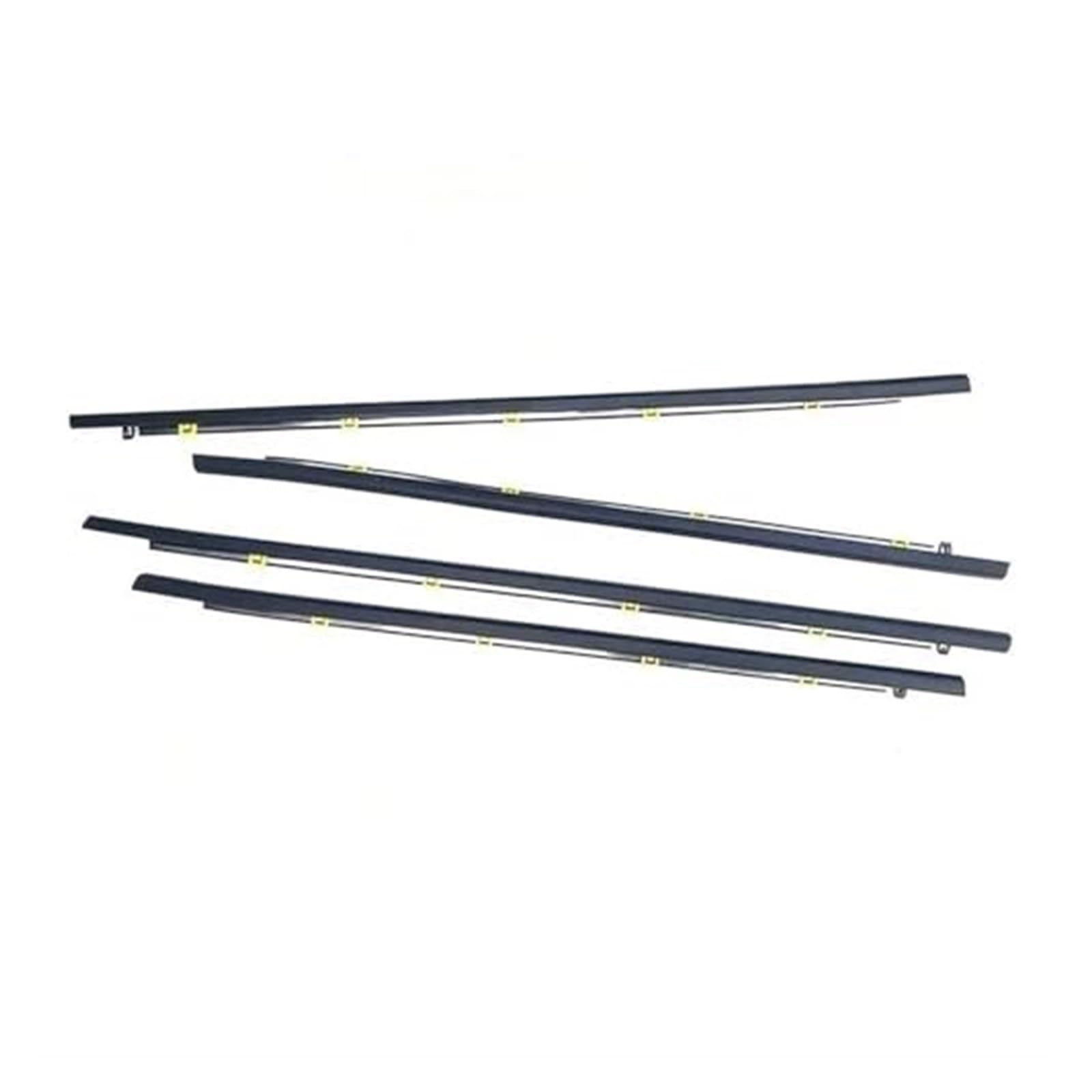 XUBOR Fenstertürdichtungen, Autofenster-Dichtungsstreifen for CRV 2007–2022, Gummi-Türformverkleidung, äußere Fensterglas-Dichtungsgürtel Türdichtungsstreifen(Black 17-22) von XUBOR