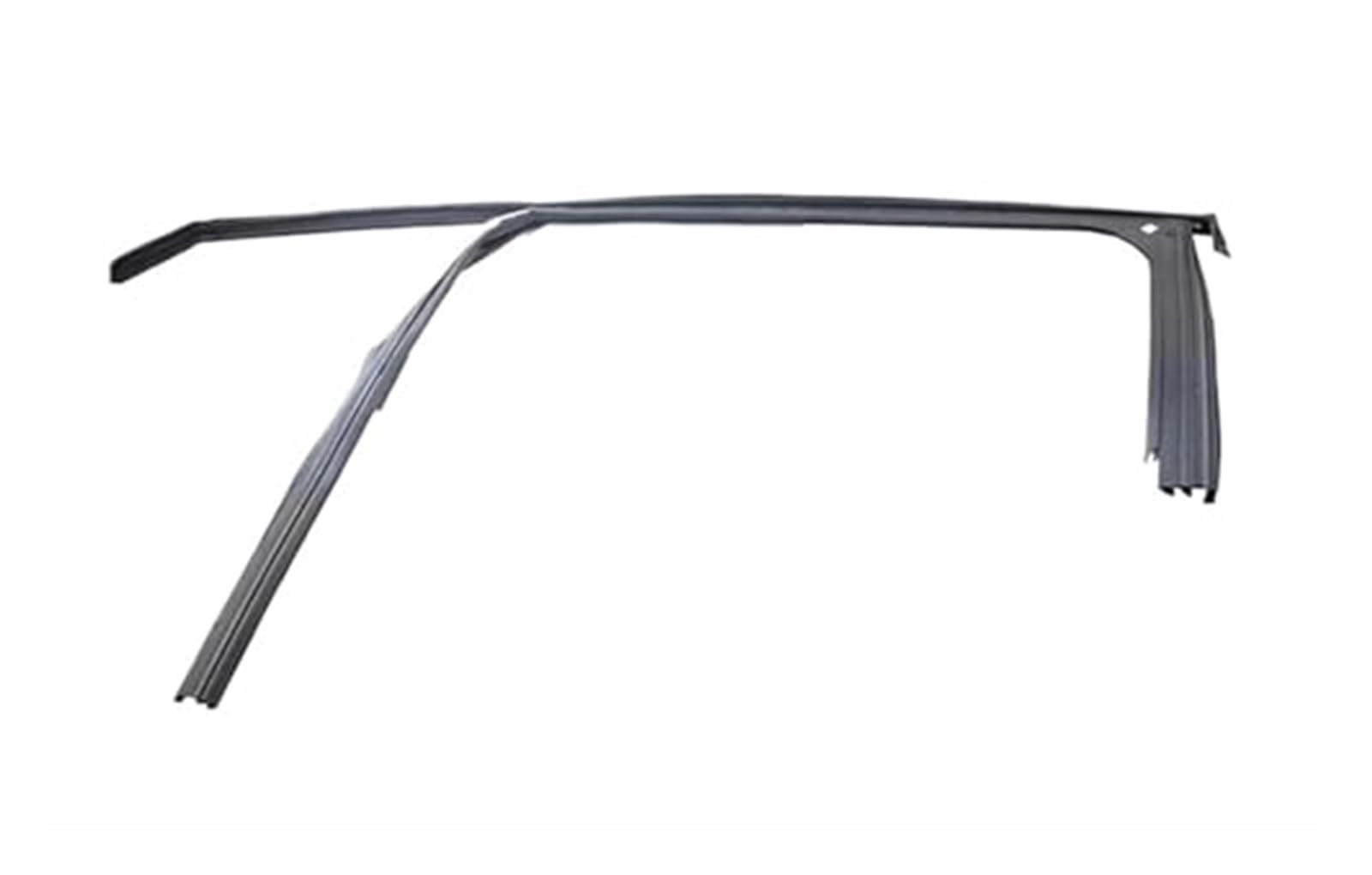XUBOR Fenstertürdichtungen, for Peugeot, 2008, Autofenster, oberer Gummistreifen, Dichtung, Türglas, Heber, Führungsnut, Schlammrinne Türdichtungsstreifen(Black Front Right) von XUBOR
