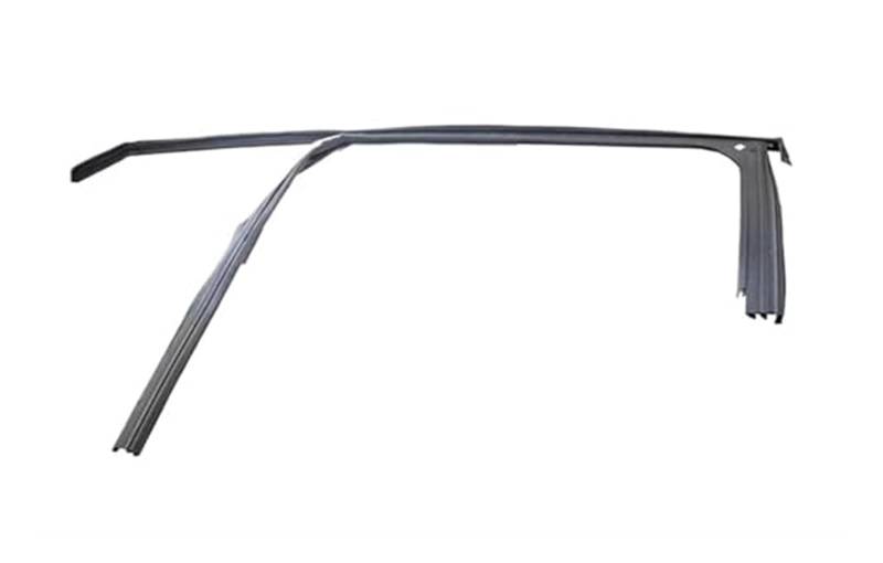 XUBOR Fenstertürdichtungen, for Peugeot, 2008, Autofenster, oberer Gummistreifen, Dichtung, Türglas, Heber, Führungsnut, Schlammrinne Türdichtungsstreifen(Black Front Right) von XUBOR