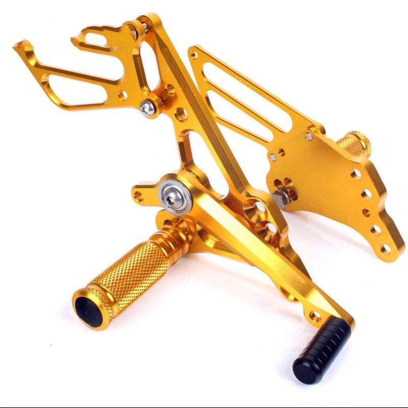 XUBOR GSXR 600 2000-2005 GSX-R 750 1996-2005 GSXR 1000 2000-2004 SV650S SV 650 1999-2012 2011 Fußrastenanlage Fußrasten Fußstützen Hinten Sets Motorrad-Fußrasten(GSXR600 750 11 GOL) von XUBOR