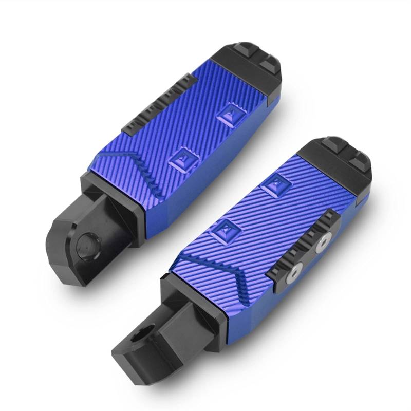XUBOR Motorrad CNC-Fußrasten Hinten Beifahrerfußrasten Fußstützen Pedale, for Yamaha, YZF-R1 YZF-R6 YZF-R1M YZF-R1S YZF R1 R6 R1M R1S Motorrad-Fußrasten(Blue) von XUBOR